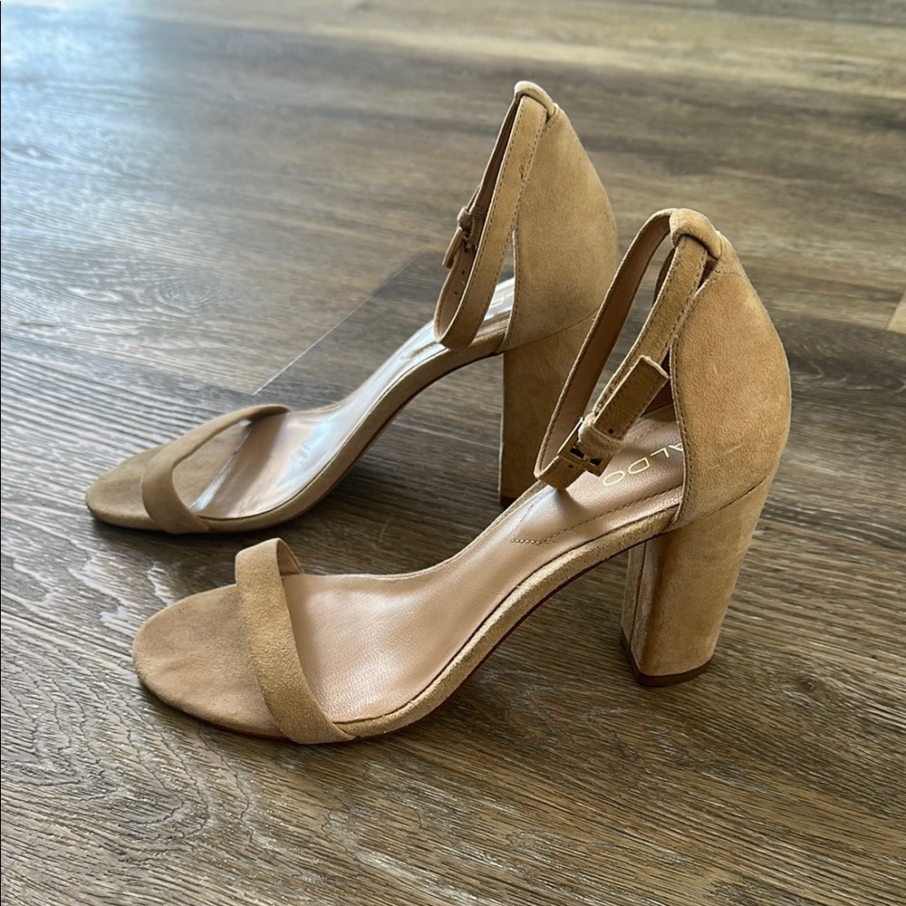 Tan Suede Women's Heels